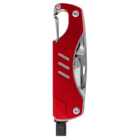 Dakota Dakota 91151 Stainless Steel & Aluminum 9-in-1 Survival Multi-Tool; Red 91151